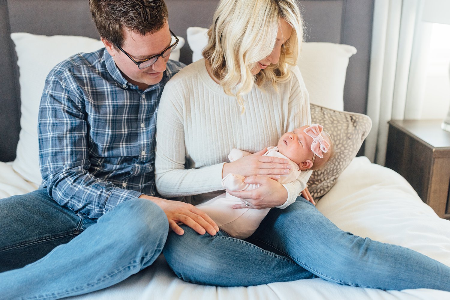 Kim + Nathan + Wyatt + Violet - Abington Lifestyle Family Session - Olney Newborn Photographer - Alison Dunn Photography photo