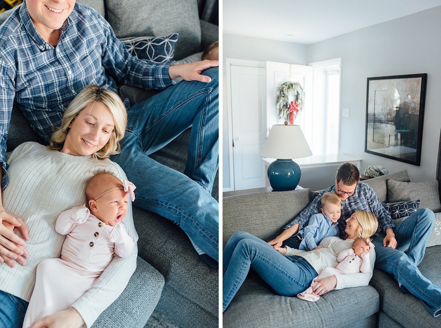 Kim + Nathan + Wyatt + Violet - Abington Lifestyle Family Session - Olney Newborn Photographer - Alison Dunn Photography photo