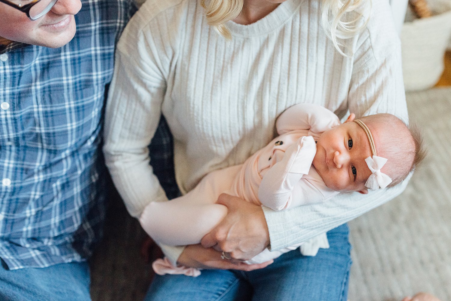 Kim + Nathan + Wyatt + Violet - Abington Lifestyle Family Session - Olney Newborn Photographer - Alison Dunn Photography photo