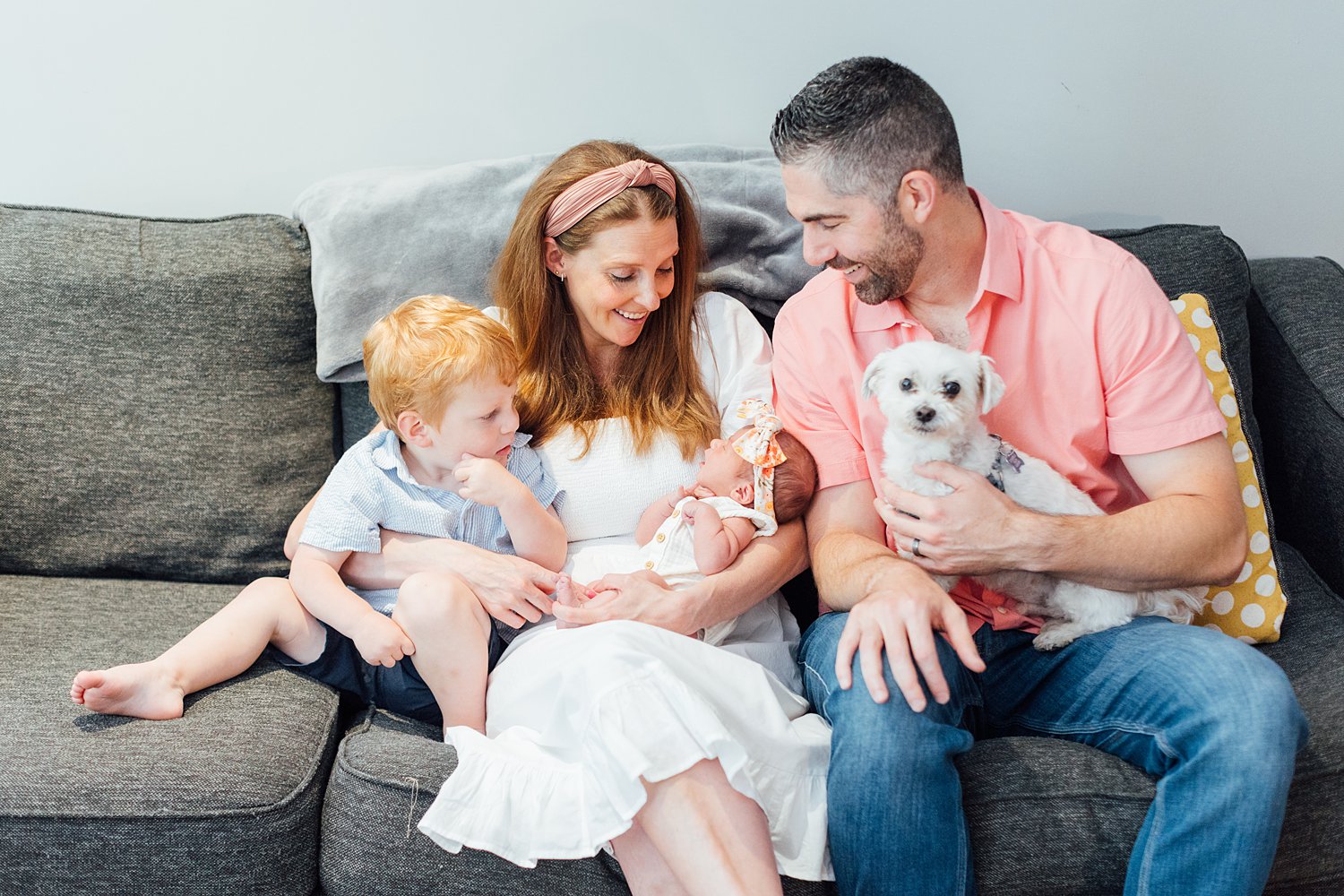 The Youngs - Paoli Lifestyle Newborn Session - Main Line Family Photographer - Alison Dunn Photography photo