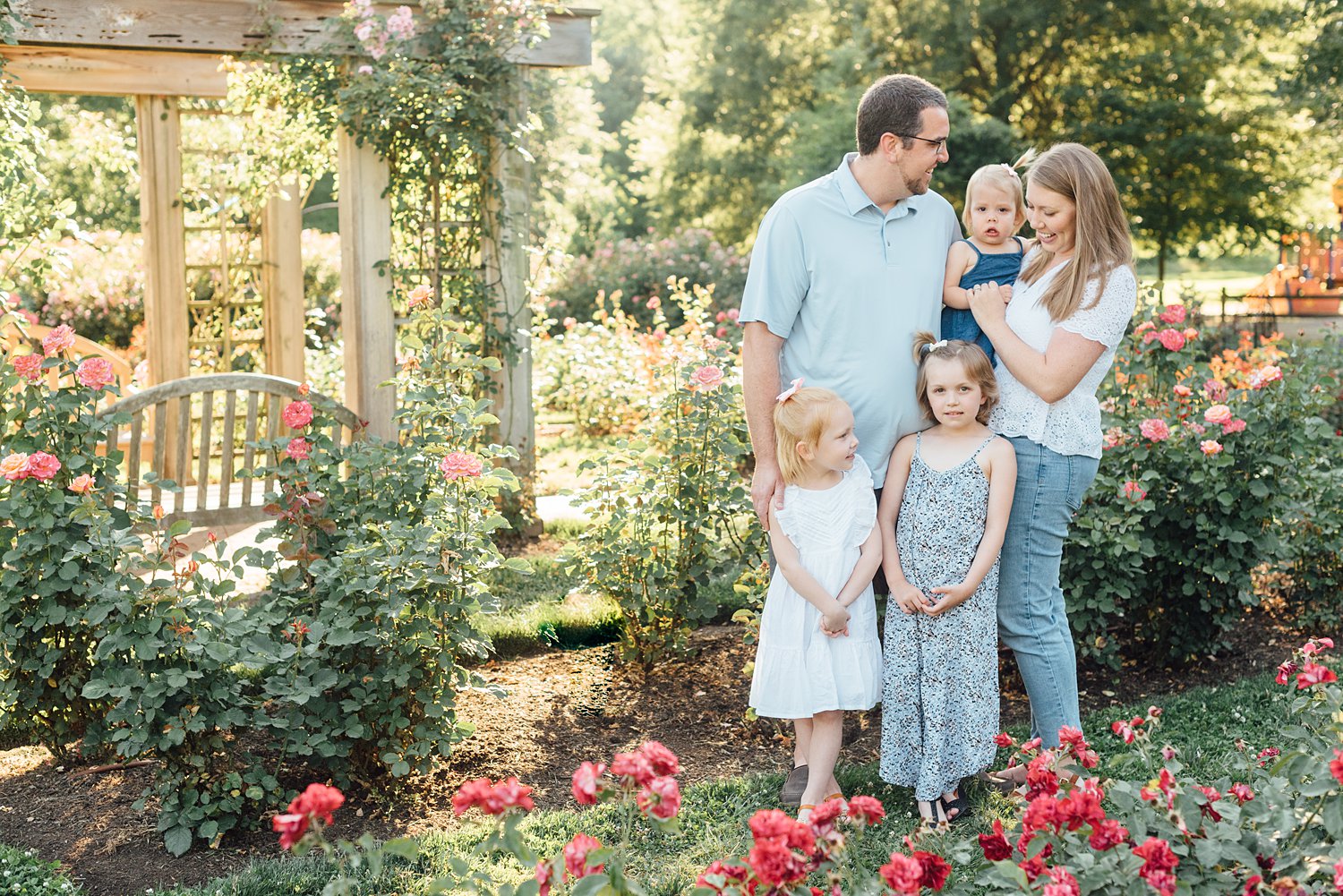 Bon Air Park Rose Garden Summer Mini Sessions - Arlington Virginia Family Photographer - Alison Dunn Photography photo