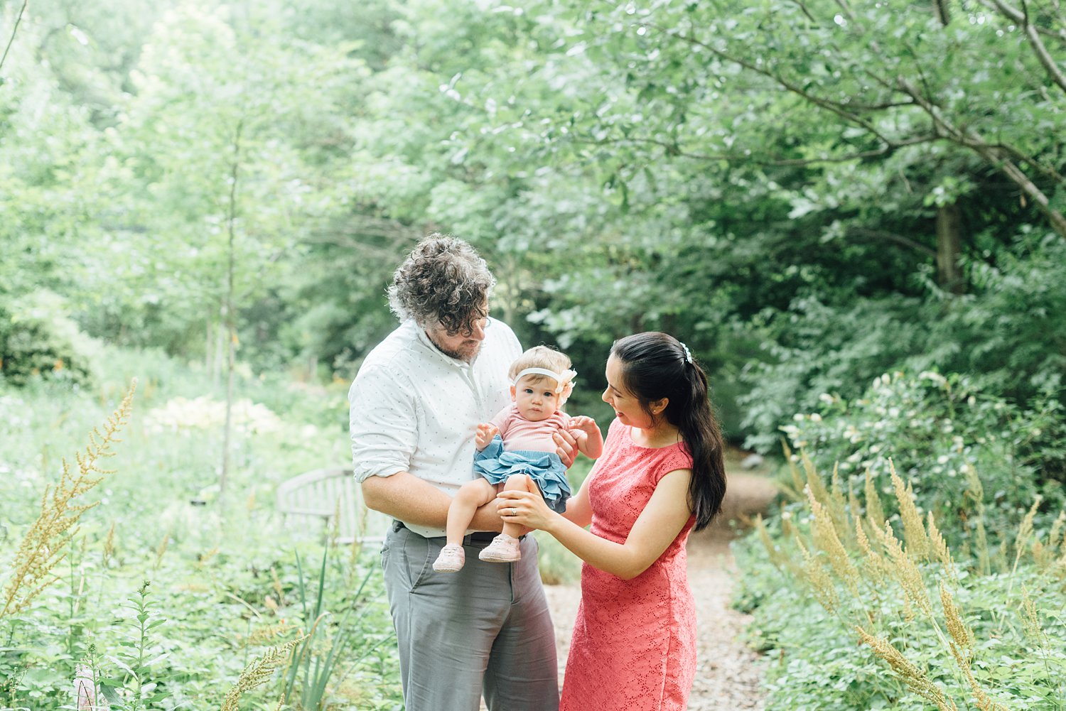 Christine + David + Eve - Brookside Gardens Family Session - Montgomery County Maryland Family Photographer photo