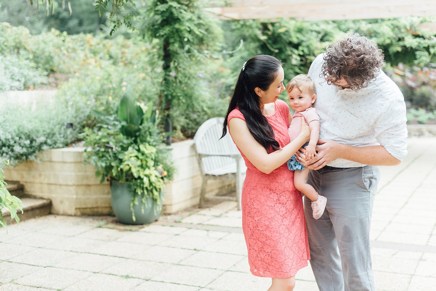 Christine + David + Eve - Brookside Gardens Family Session - Montgomery County Maryland Family Photographer photo