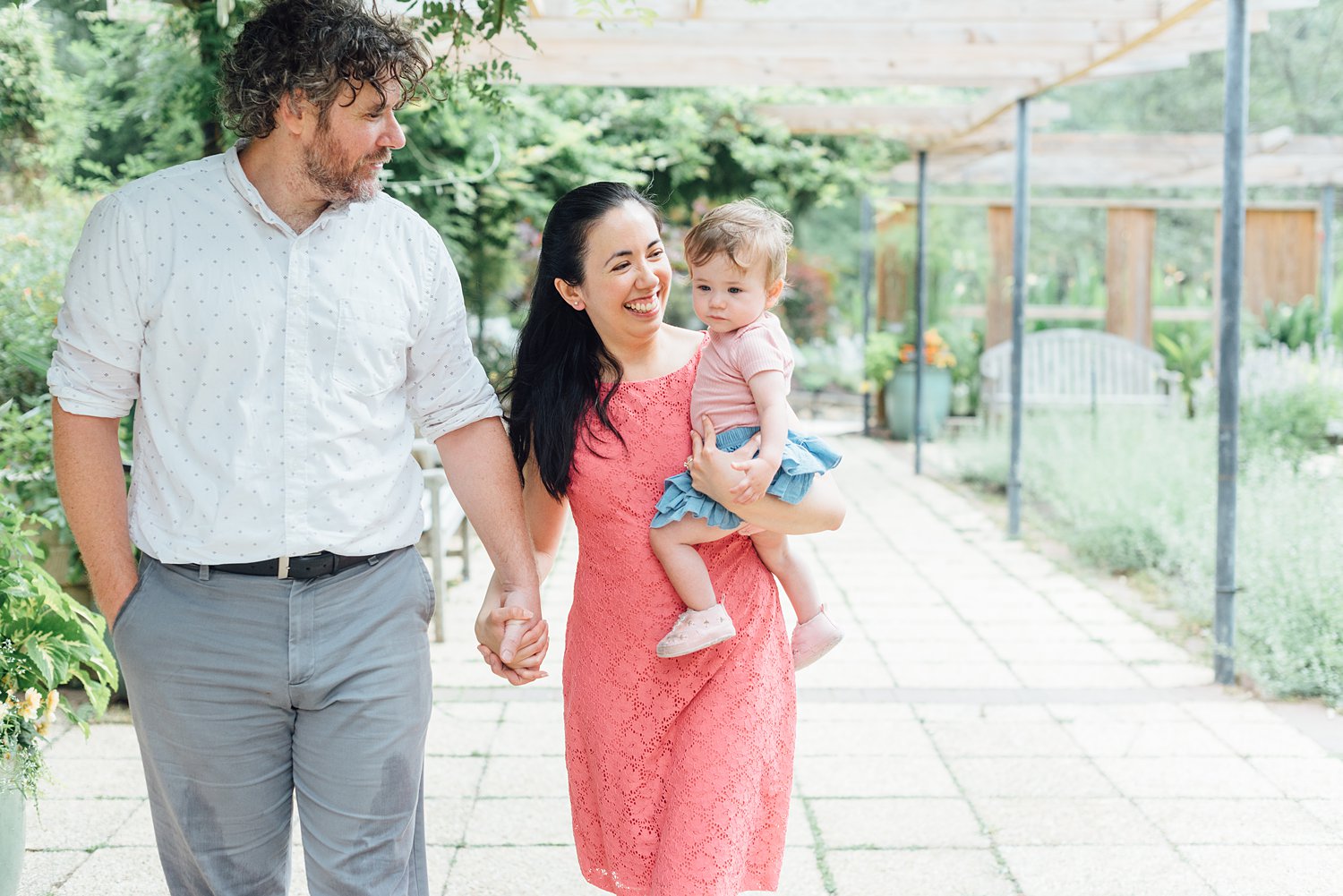 Christine + David + Eve - Brookside Gardens Family Session - Montgomery County Maryland Family Photographer photo