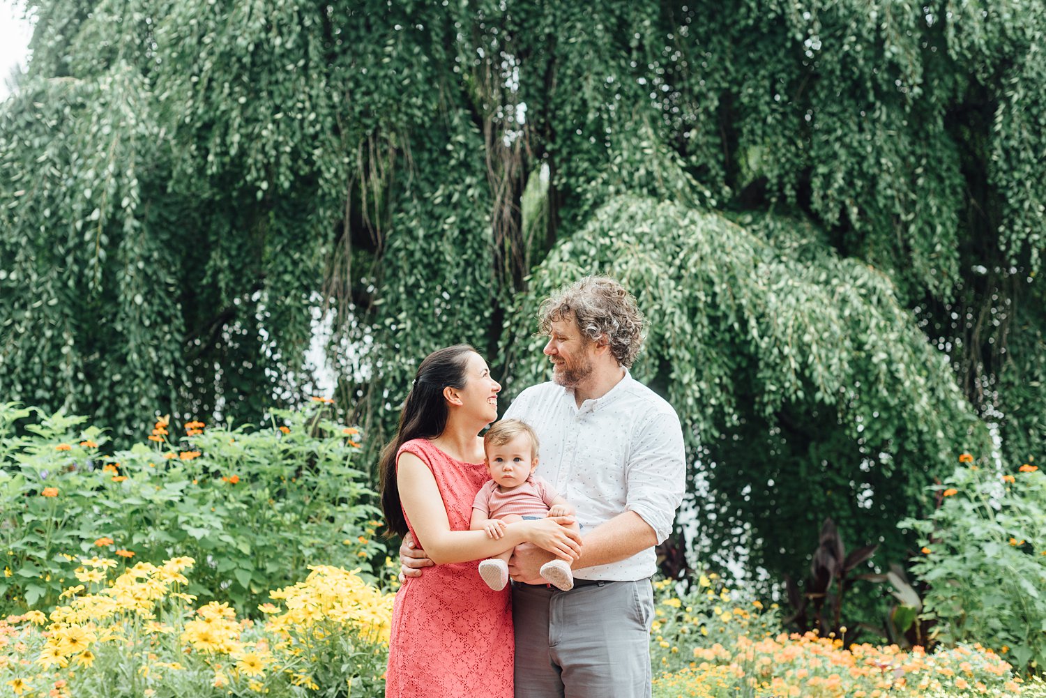 Christine + David + Eve - Brookside Gardens Family Session - Montgomery County Maryland Family Photographer photo