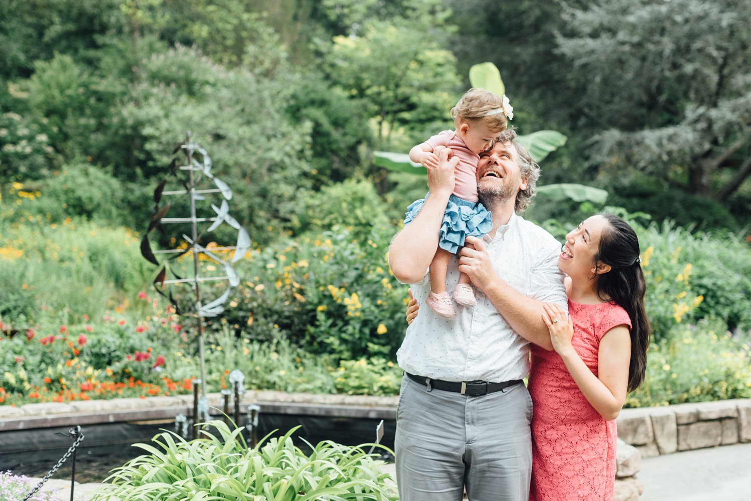 Christine + David + Eve - Brookside Gardens Family Session - Montgomery County Maryland Family Photographer photo