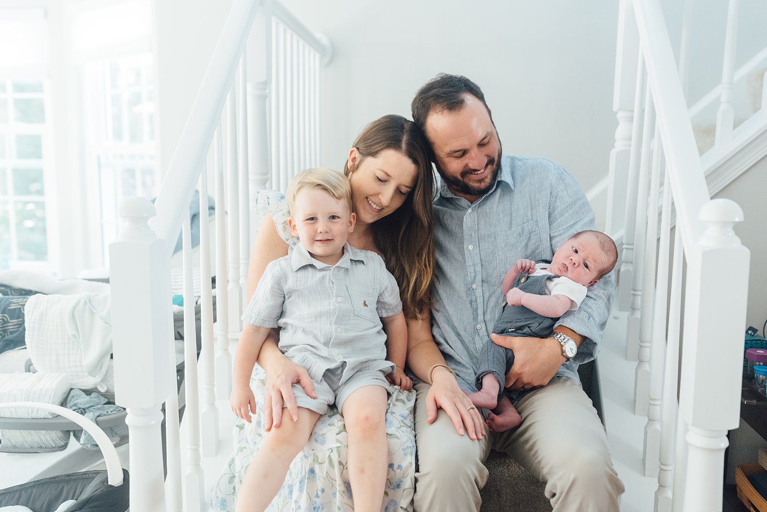 The Campbells - Olney Newborn Session - Montgomery County Maryland Family Photographer - Alison Dunn Photography photo