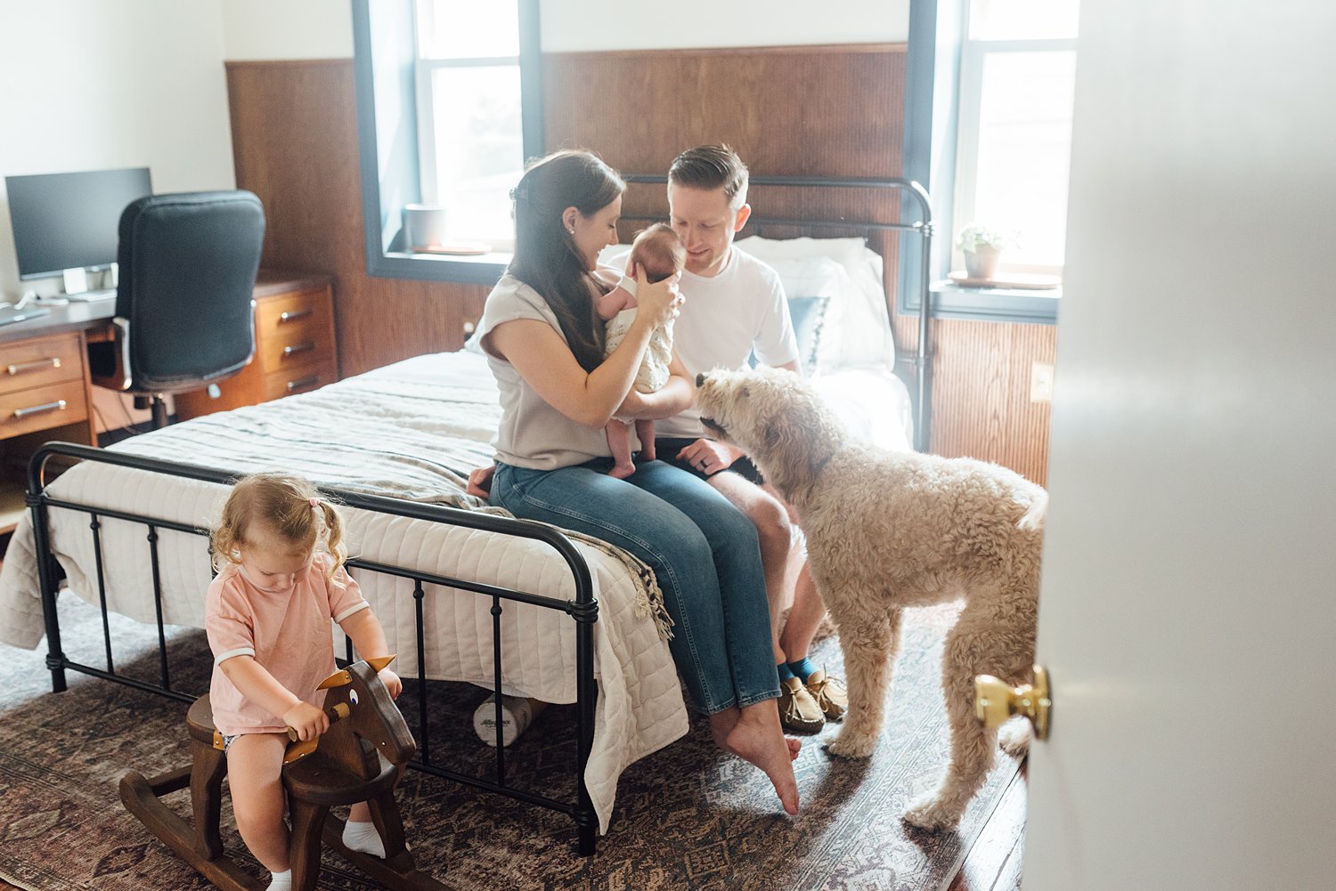 The Manns Family - Philadelphia Lifestyle Newborn Session - Philadelphia Family Photographer - Alison Dunn Photography photo